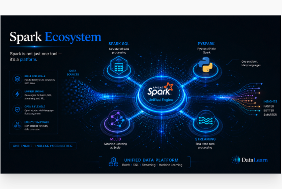 Spark ecosystem tech platform infographic